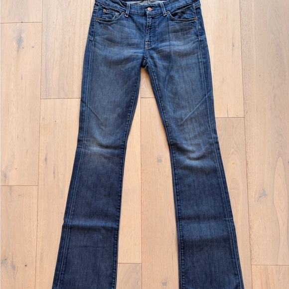 7 For All Mankind Kimmie Vintage Blue Jeans Size 29 - Picture 3 of 9